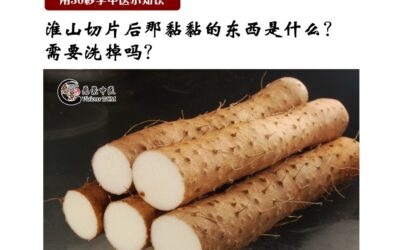 【用30秒学中医小知识】淮山切片后黏黏的东西是什么？