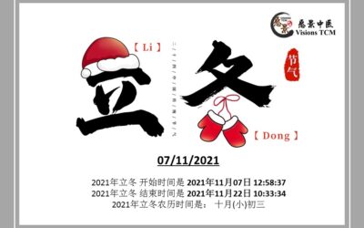 【二十四节气 – 立冬 – 中医养生】07/11/2021