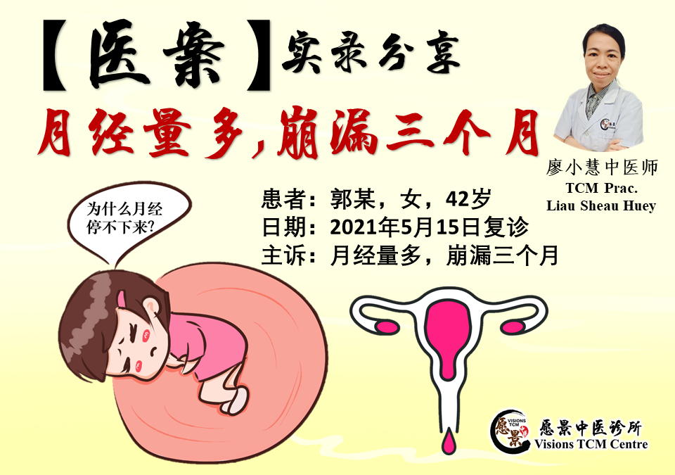 【医案实录】月经量多崩漏三个月-廖小慧医师