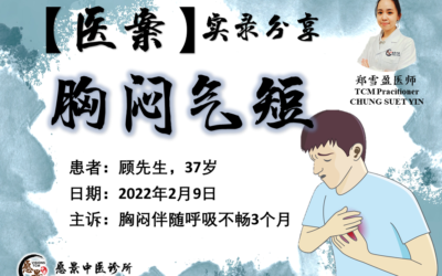 【医案实录】胸闷气短3个月 – 郑雪盈医师