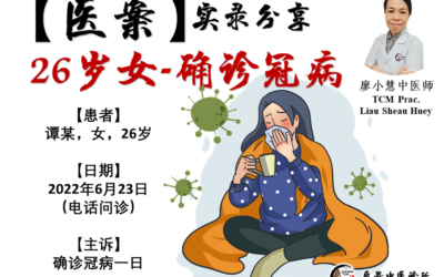 【医案实录】26岁女生确诊冠病 – 廖小慧医师