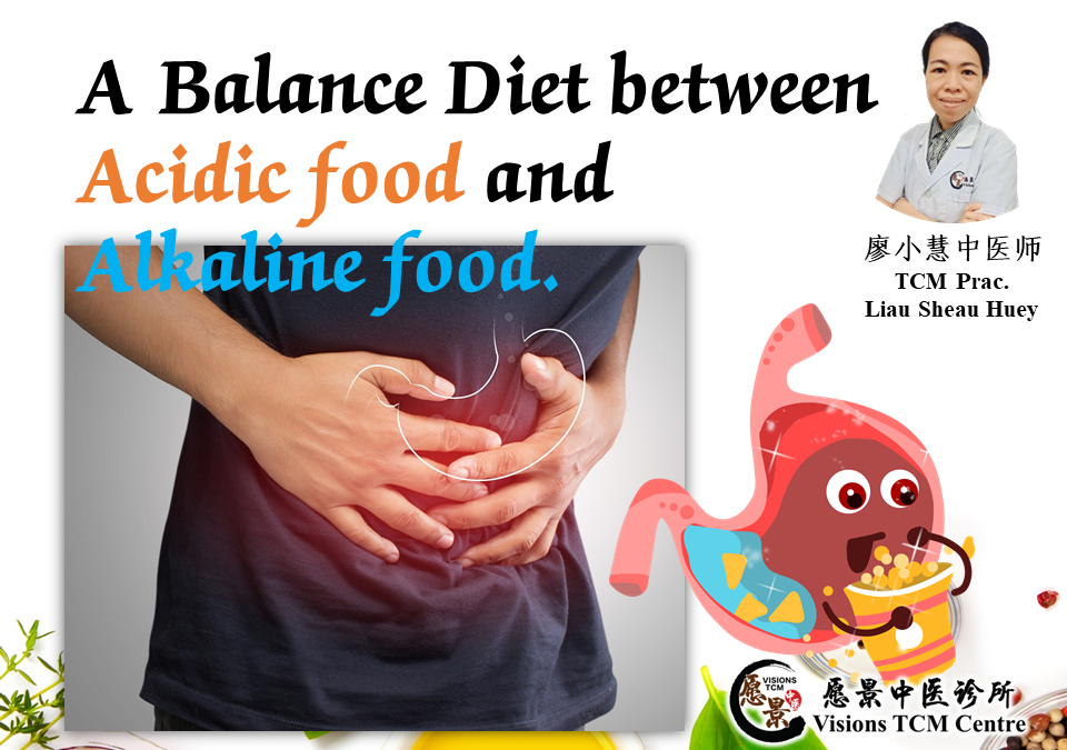 A Balance Diet between acidic food and alkaline food