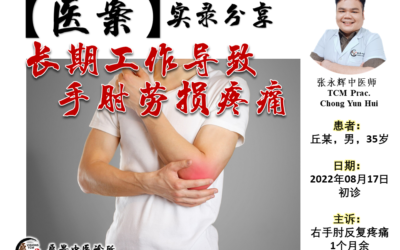 【医案实录】长期工作关系导致手肘劳损疼痛 – 张永辉医师