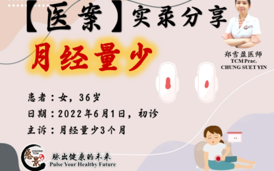 【医案实录】月经量少 – 郑雪盈医师