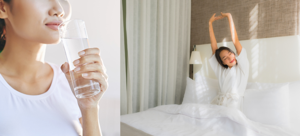 Staying hydrated and getting adequate sleep during haze season